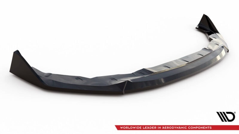 Maxton design gloss black front splitter v. 3 for bmw 2 series g42 m sport m240i