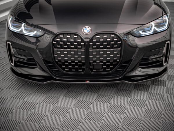 Alternative view of Maxton Design Gloss Black Front Splitter V.3 For BMW 4 Series G22 G23 M440i M Sport LCI
