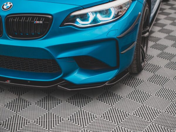 Alternative view of Maxton Design Gloss Black Front Splitter V.3 For BMW M2 F87