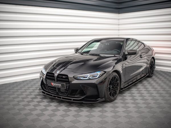 Alternative view of Maxton Design Gloss Black Front Splitter V.3 For BMW Series M3 G80 G81 M4 G82 G83