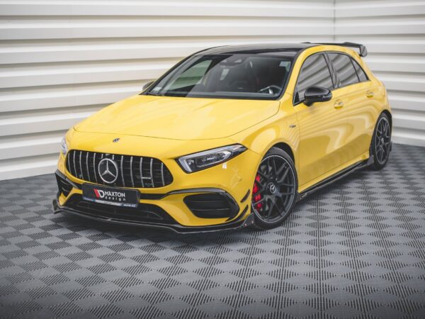 Alternative view of Maxton Design Gloss Black Front Splitter V.3 For Mercedes-Benz AMG A45 W177