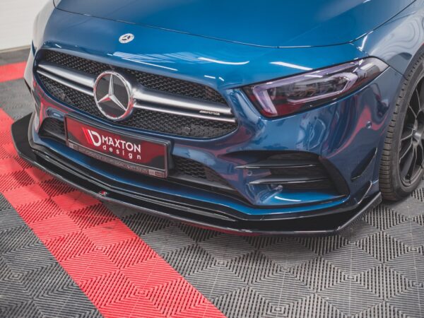 Alternative view of Maxton Design Gloss Black Front Splitter V.3 For Mercedes-Benz AMG A35  W177