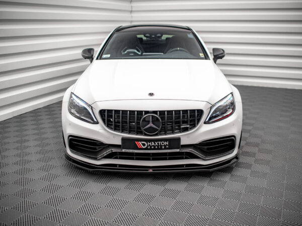 Alternative view of Maxton Design Gloss Black Front Splitter V.3 For Mercedes-Benz AMG C63 C205 LCI