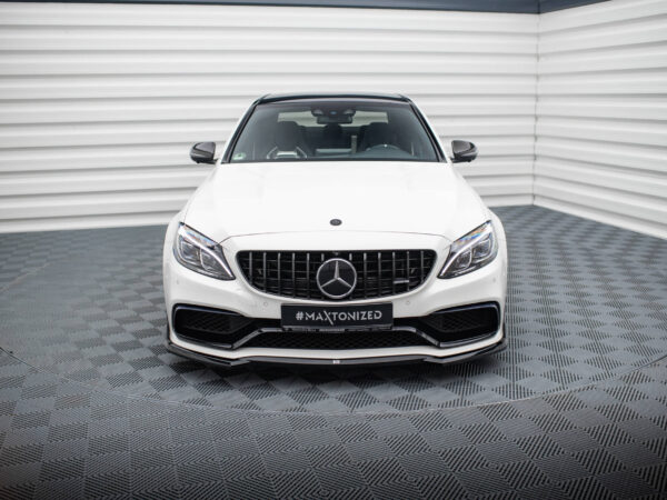 Alternative view of Maxton Design Gloss Black Front Splitter V.3 For Mercedes-Benz AMG C63 W205 S205