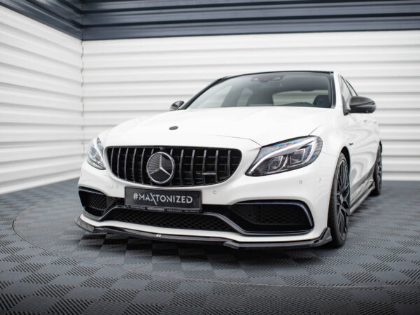 Pol po front splitter v 3 mercedes amg c63 sedan estate w205 s205 20579 5