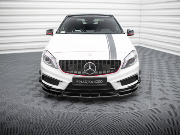 Alternative view of Maxton Design Gloss Black Front Splitter V.3 For Mercedes-Benz A45 AMG W176