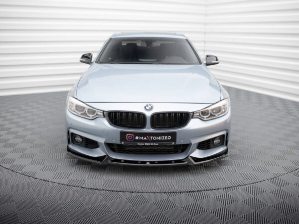 Alternative view of Maxton Design Gloss Black Front Splitter V.4 For BMW 4 Series F32 F33 F36 M Sport