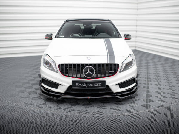 Alternative view of Maxton Design Gloss Black Front Splitter V.4 For Mercedes-Benz AMG A45 W176