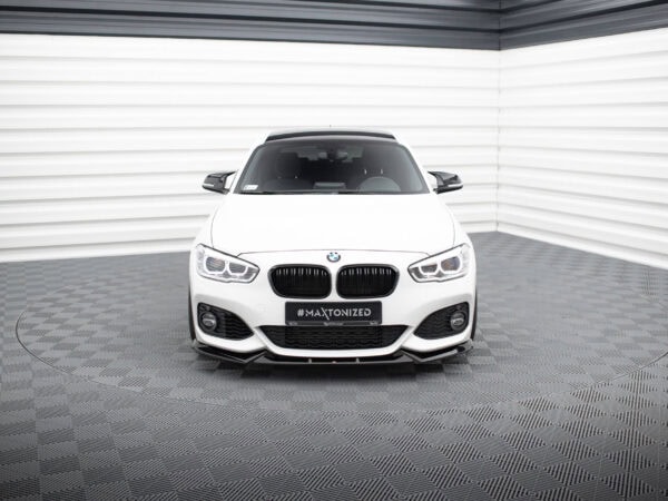 Alternative view of Maxton Design Gloss Black Front Splitter V.5 For BMW 1 Series F20 M140i M Sport LCI
