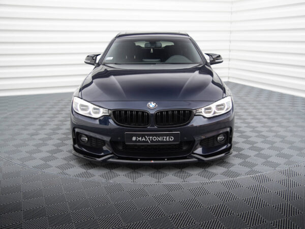Alternative view of Maxton Design Gloss Black Front Splitter V.5 For BMW 4 Series F32 F33 F36 M Sport