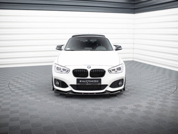 Alternative view of Maxton Design Gloss Black Front Splitter V.5 For BMW 1 Series F20 M140i M Sport LCI