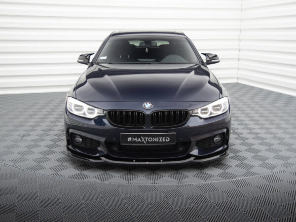 Alternative view of Maxton Design Gloss Black Front Splitter V.6 For BMW 4 Series F32 F33 F36 M Sport