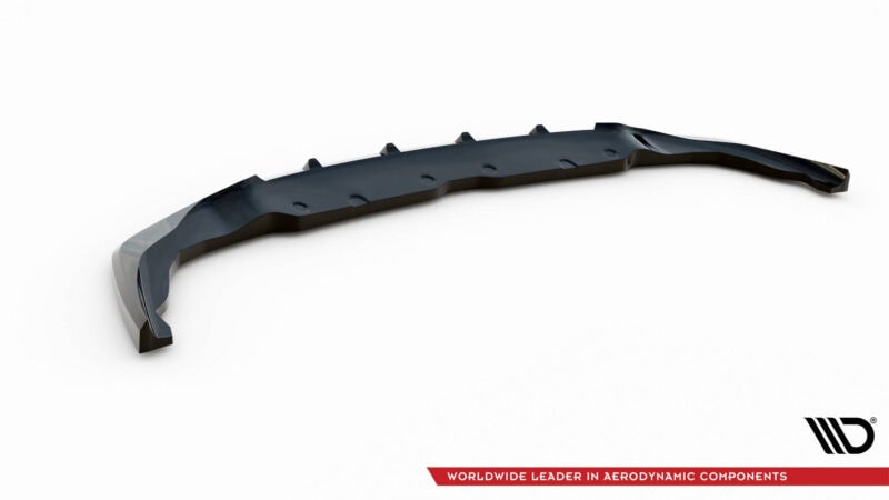 Maxton design gloss black front splitter v. 6 for bmw 1 f40 m sport m135i - image 5
