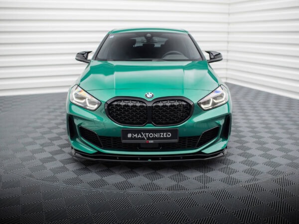 Alternative view of Maxton Design Gloss Black Front Splitter V.9 For BMW F40 M135i M Sport