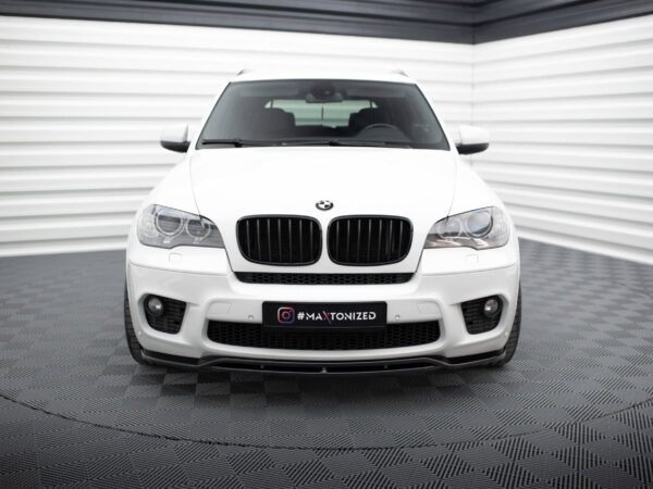 Alternative view of Maxton Design Gloss Black Front Splitter For BMW X5 E70 M Sport LCI