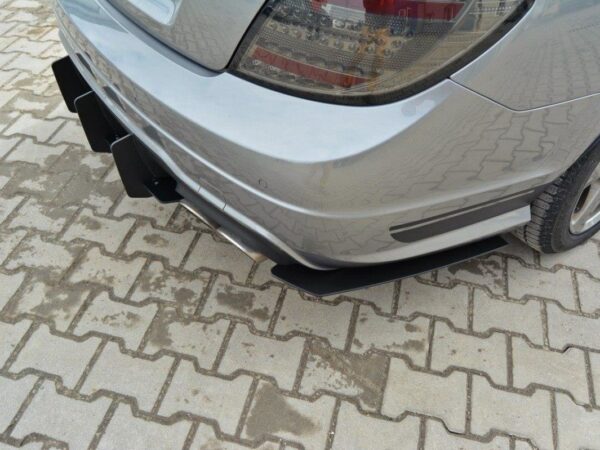 Pol po mercedes benz c sedan estate amg line w204 s204 rear diffuser rear side splitters 1788 3