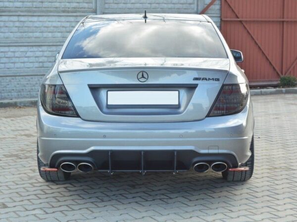 Pol po mercedes benz c sedan estate amg line w204 s204 rear diffuser rear side splitters 1788 4