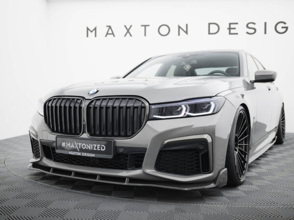 Pol po prepreg carbon fiber front splitter abs splitter bmw 7 m pack g11 facelift 21157 3