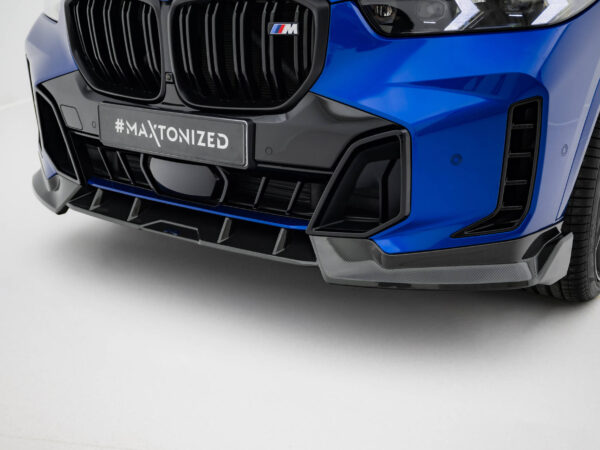 Pol po prepreg carbon fiber front splitter bmw x5 m pack g05 facelift 21885 8