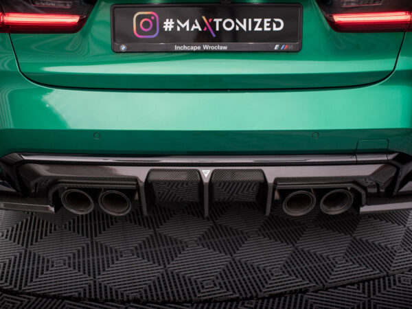 Pol po prepreg carbon fiber rear diffuser bmw m3 sedan touring g80 g81 21810 7
