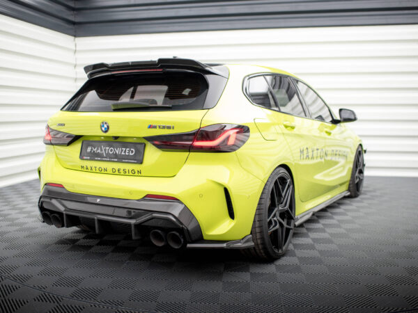 Alternative view of Maxton Design Prepreg Carbon Fibre Rear Corner Splitters For BMW 1 Series F40 M135i M Sport