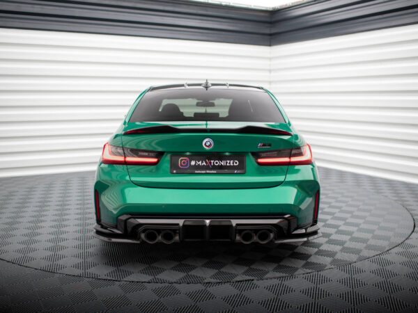 Alternative view of Maxton Design Prepreg Carbon Fibre Rear Corner Splitters For BMW M3 G80 G81