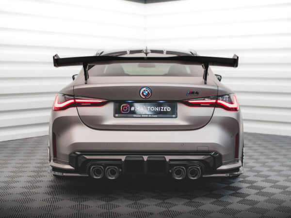 Alternative view of Maxton Design Prepreg Carbon Fibre Rear Corner Splitters For BMW M4 G82