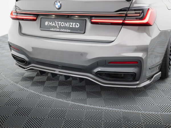 Pol po prepreg carbon fiber rear splitter bmw 7 m pack g11 g12 facelift 21159 6