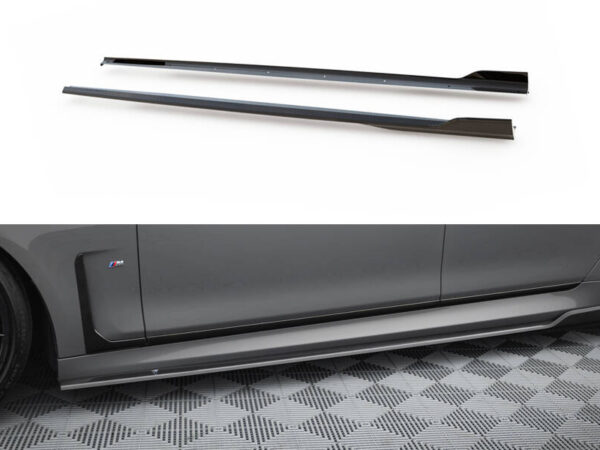Pol po prepreg carbon fiber side skirts bmw 7 m pack g11 facelift 21160 1