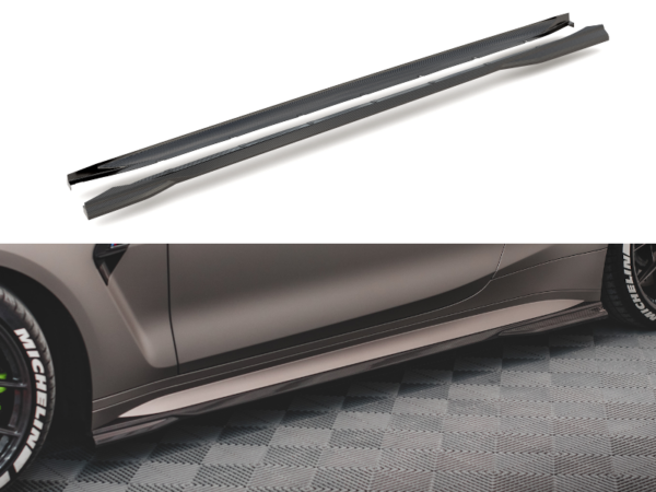 Pol po prepreg carbon fiber side skirts bmw m4 g82 17328 3