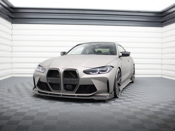 Alternative view of Maxton Design Prepreg Carbon Fibre Front Flaps For BMW M4 G82 G83