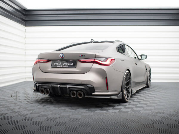 Alternative view of Maxton Design Prepreg Carbon Rear Flaps For BMW M4 G82