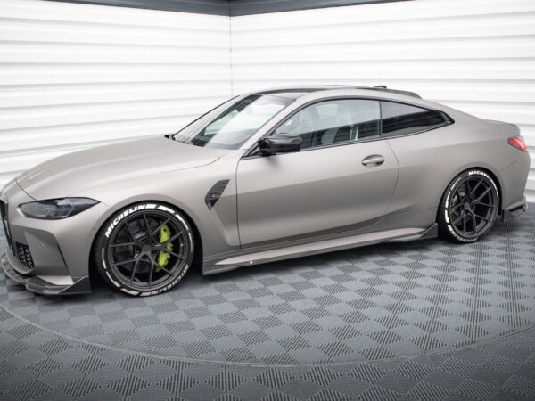 Alternative view of Maxton Design Prepreg Carbon Fibre Side Flaps For BMW M4 G82