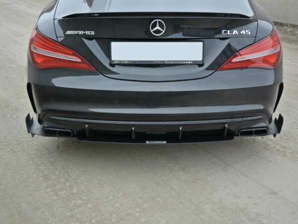 Alternative view of Maxton Design Gloss Black Racing Rear Corner Splitters For Mercedes-Benz AMG A45 C117 LCI