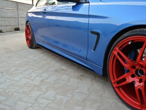 Alternative view of Maxton Design Matte Black Racing Side Skirts For BMW 4 Series F32 F36 F33 M Sport