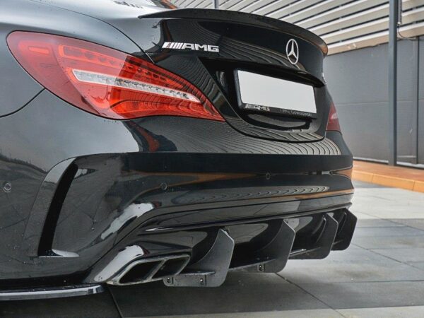 Alternative view of Maxton Design Gloss Black Rear Diffuser V.1 For Mercedes-Benz AMG A45 C117 LCI