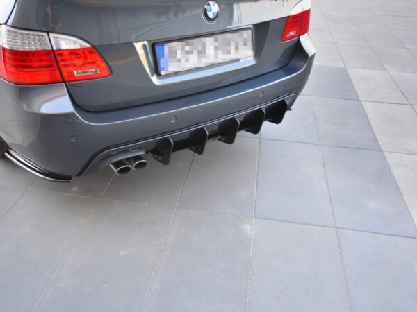 Alternative view of Maxton Design Gloss Black Rear Diffuser For BMW 5 Series E61 M Sport
