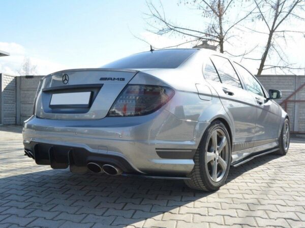 Pol po rear diffuser v 2 mercedes c w204 amg line facelift 1797 3