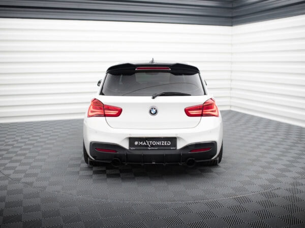 Alternative view of Maxton Design Matte Black Rear Corner Splitters LCI For BMW 1 Series F20 F21 M Sport