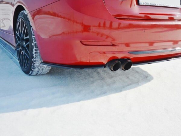 Alternative view of Maxton Design Gloss Black Rear Corner Splitters For BMW 3 Series F30 F31