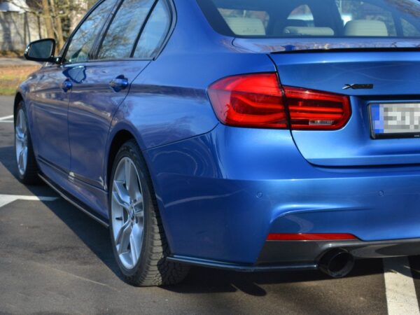 Alternative view of Maxton Design Gloss Black Rear Corner Splitters For BMW 3 Series F30 F31 M Sport