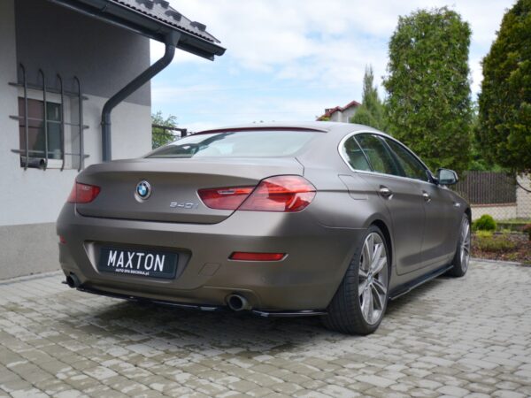 Alternative view of Maxton Design Gloss Black Rear Corner Splitters For BMW 6 Series F06