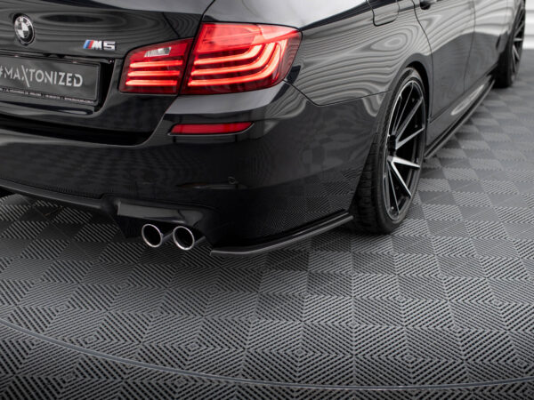 Alternative view of Maxton Design Gloss Black Rear Corner Splitters For BMW M5 Series F10