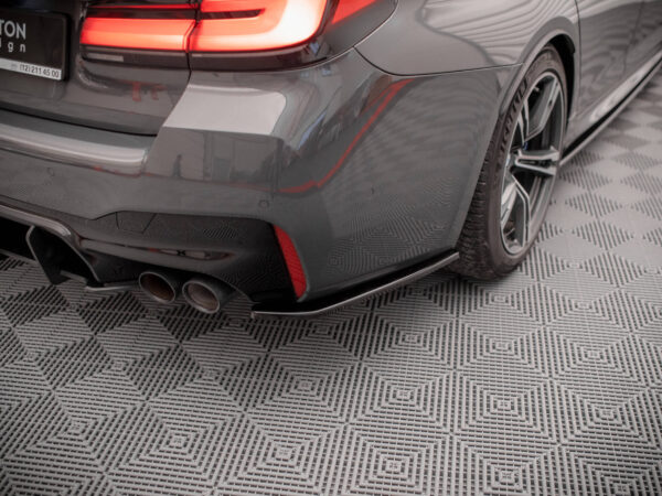 Alternative view of Maxton Design Gloss Black Rear Corner Splitters For BMW M5 F90 Series