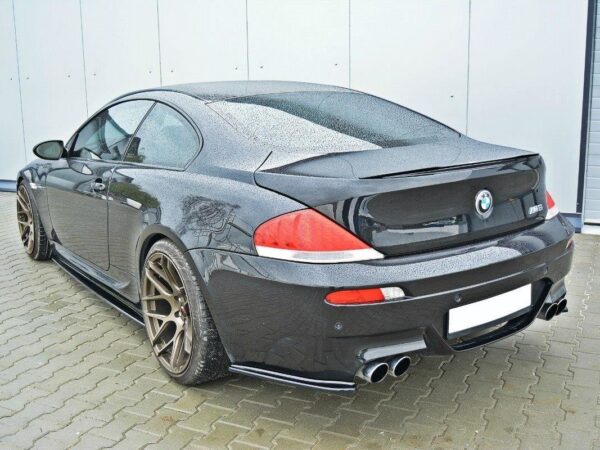 Alternative view of Maxton Design Gloss Black Rear Corner Splitters For BMW M6 Series E63