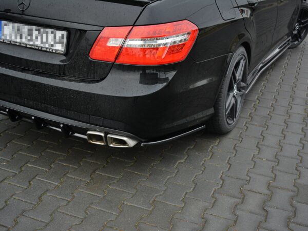 Alternative view of Maxton Design Gloss Black Rear Corner Splitters For Mercedes-Benz E63 AMG W212
