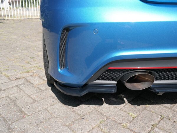 Alternative view of Maxton Design Gloss Black Rear Corner Splitters Pre LCI For Mercedes-Benz W176 AMG-Line
