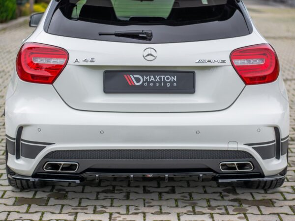 Alternative view of Maxton Design Gloss Black Rear Corner Splitters For Mercedes-Benz AMG A45 W176