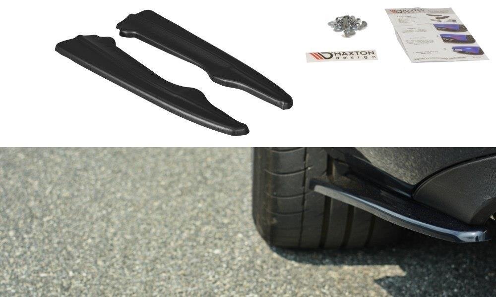 Maxton design gloss black rear corner splitters for mercedes-benz c207 lci - image 5