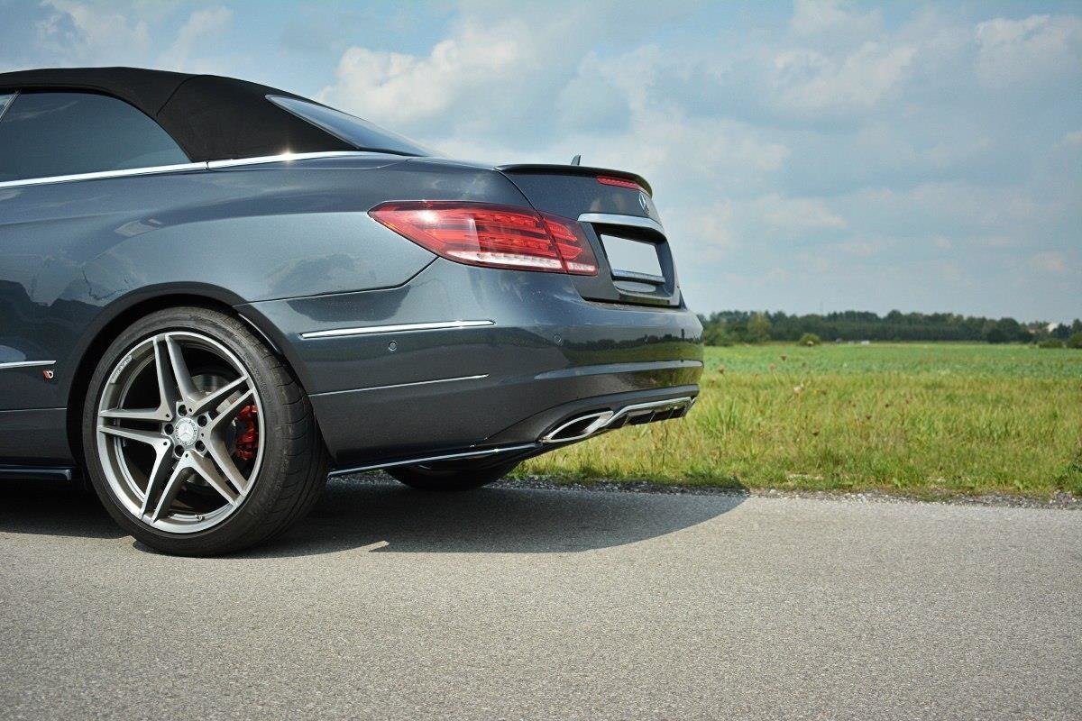 Maxton design gloss black rear corner splitters for mercedes-benz c207 lci - image 2